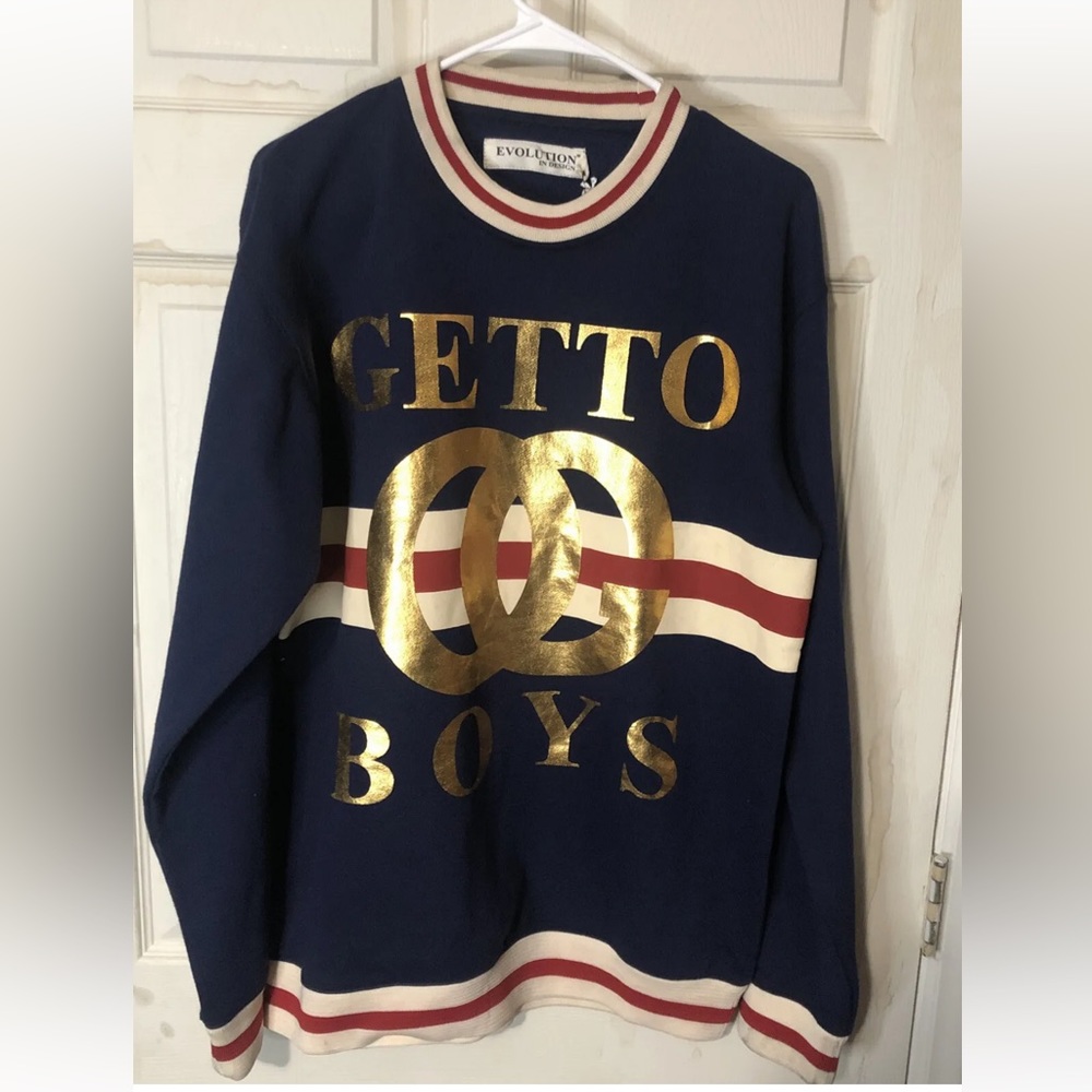 Evolution in Design Getto Boys Long Sleeve Sweatshirt Sz L New With Tags